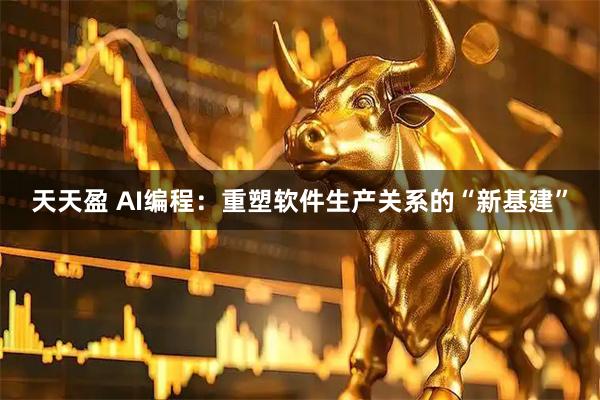 天天盈 AI编程:重塑软件生产关系的“新基建”