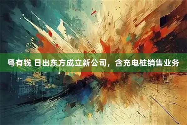 粤有钱 日出东方成立新公司，含充电桩销售业务